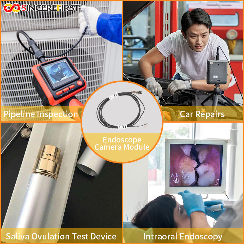 4.0mm Diameter VGA CMOS Sensor CVBS (AV/TV) Analog Output Endoscope Camera Module